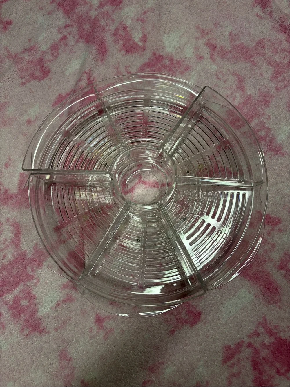 Prodyne Appetizers On Ice Revolving Serving Tray w/ Lids 3 Compartments
